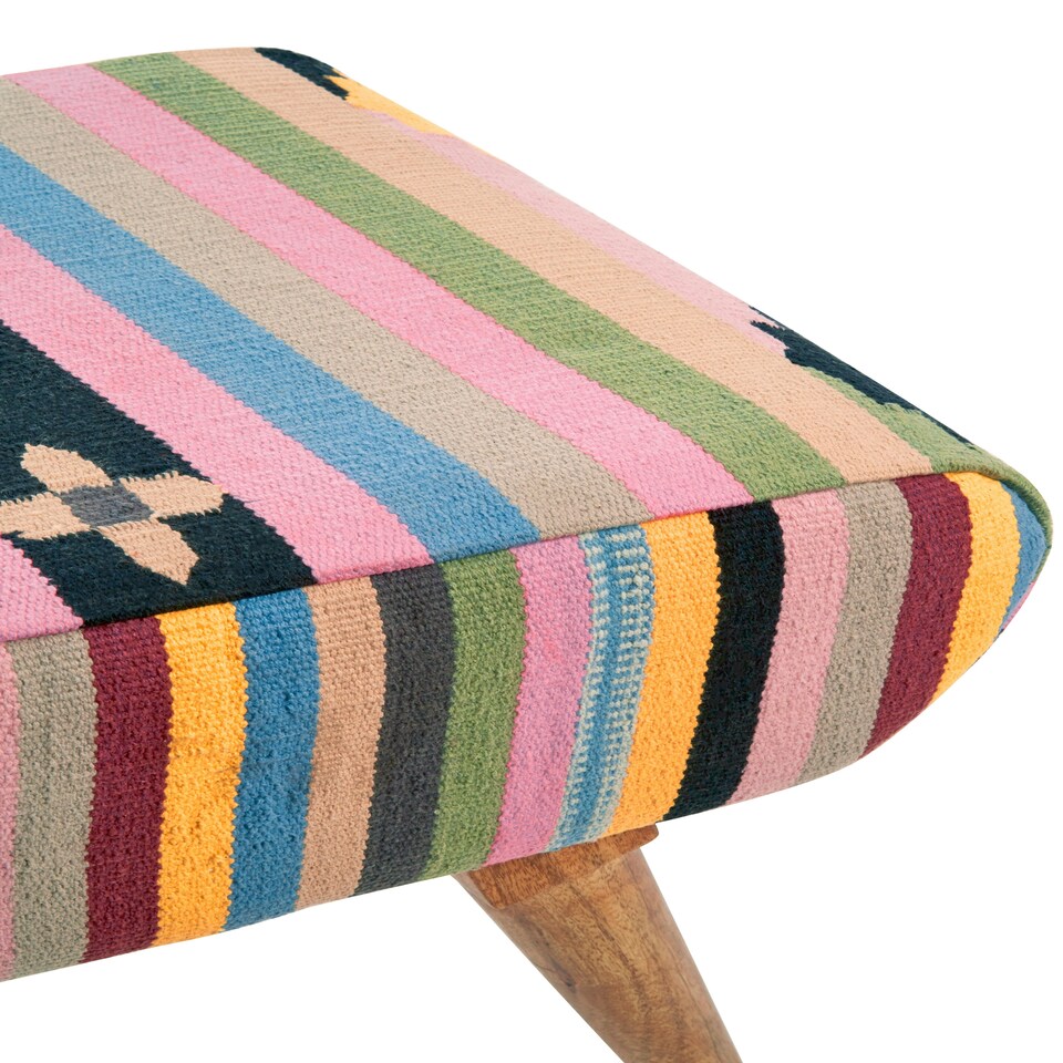 image 1 of Interiors by Premier Cefena Multicolour Footstool
