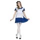 image 2 of Alice In Wonderland Womens/Ladies Alice Costume Set - Blue/White - L L