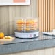 image 2 of HOMCOM 5 Tier Food Dehydrator, 245W Food Dryer Machine with Adjustable Temperature Control for Drying Fruit, Meat, Vegetable, Jerky and Pet Treat, White