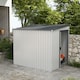 image 2 of Outsunny 7 x 5FT Garden Shed with  Foundation Lean to Shed White