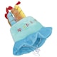 image 4 of Blue Dog Plush Happy Birthday Candle Cake Hat Dog Novelty Hat Birthday Gift