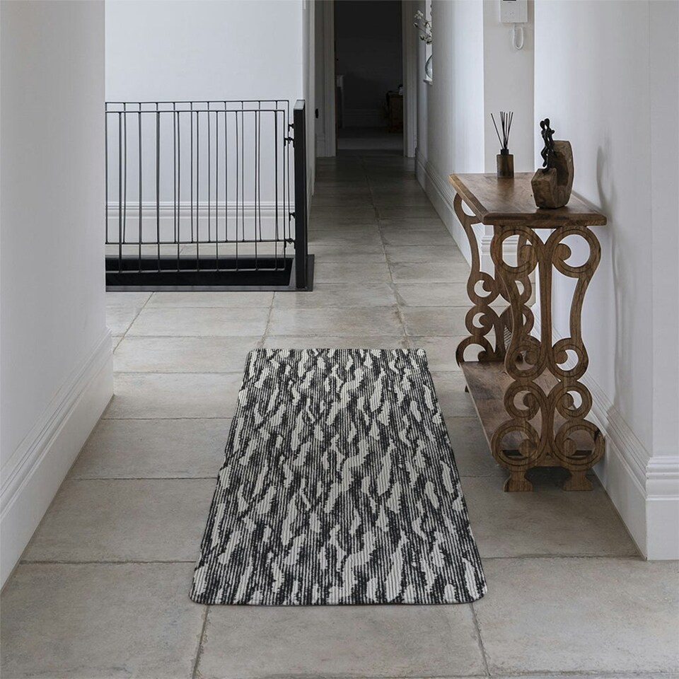 image 1 of Grunged Stripes (Runner Rug) Multi
