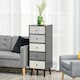 image 2 of HOMCOM Chest of Drawers, 5 Drawer Storage Organizer Unit Bedroom