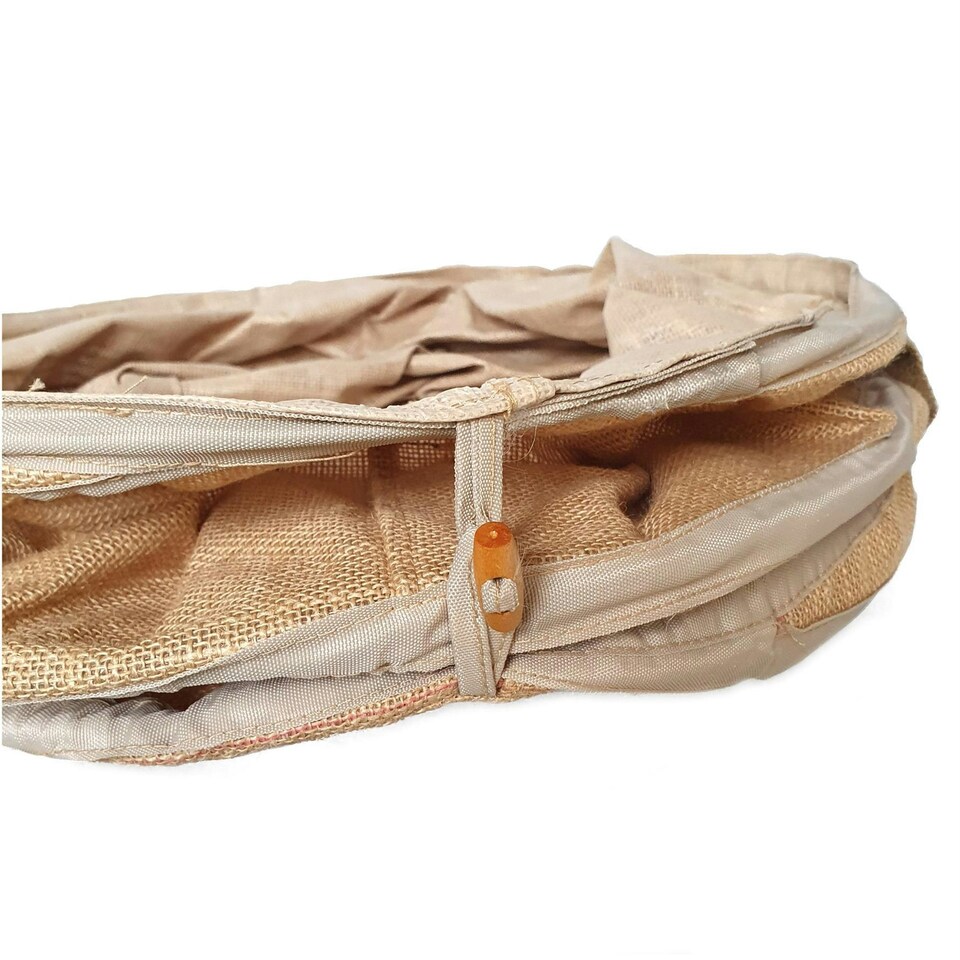 image 1 of True Products Natural Jute Pop-Up and Collapsible Garden Waste Bag 60cm x 45cm - 100ltr Brown