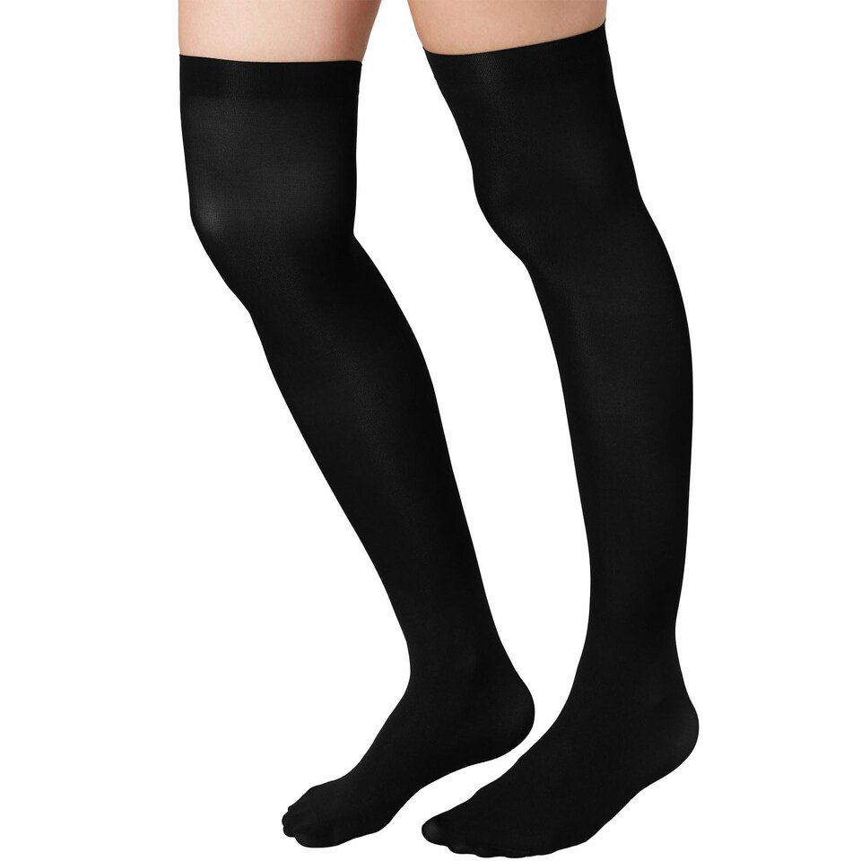 image 1 of Knee high socks black