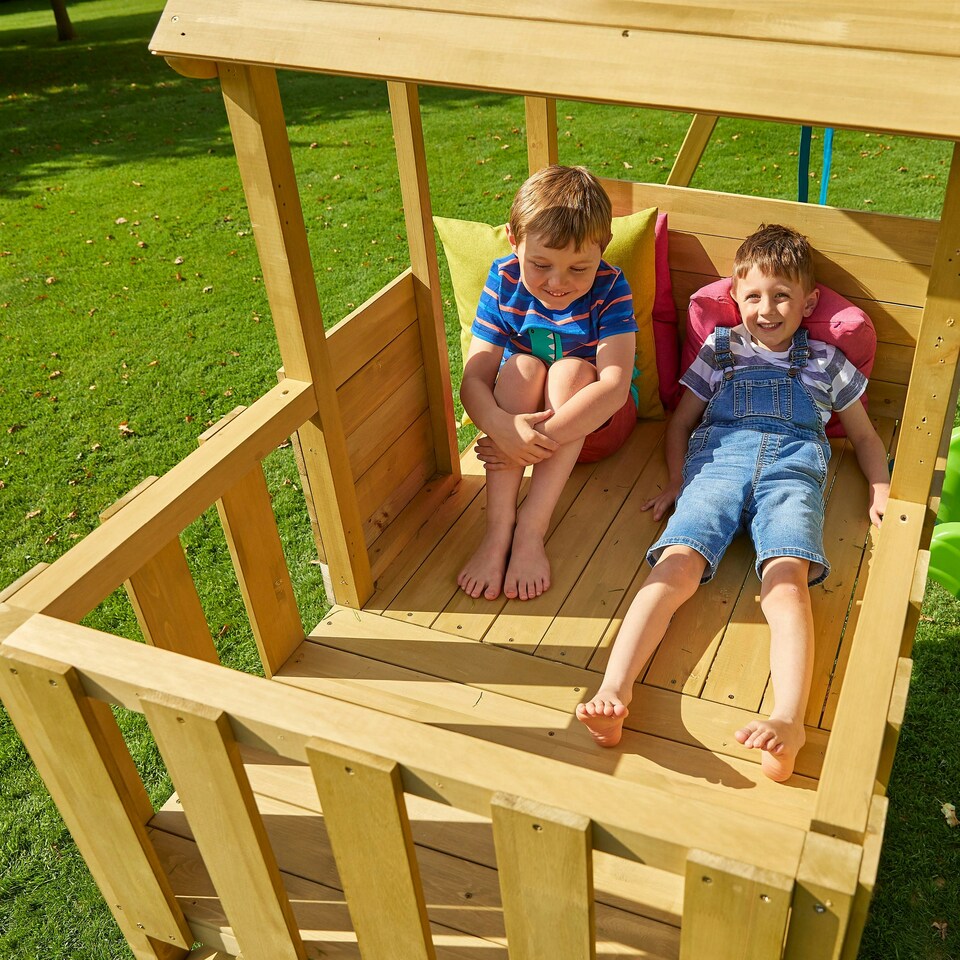 image 1 of TP Treehouse Wooden Play Tower Wooden Balcony - FSC® certified