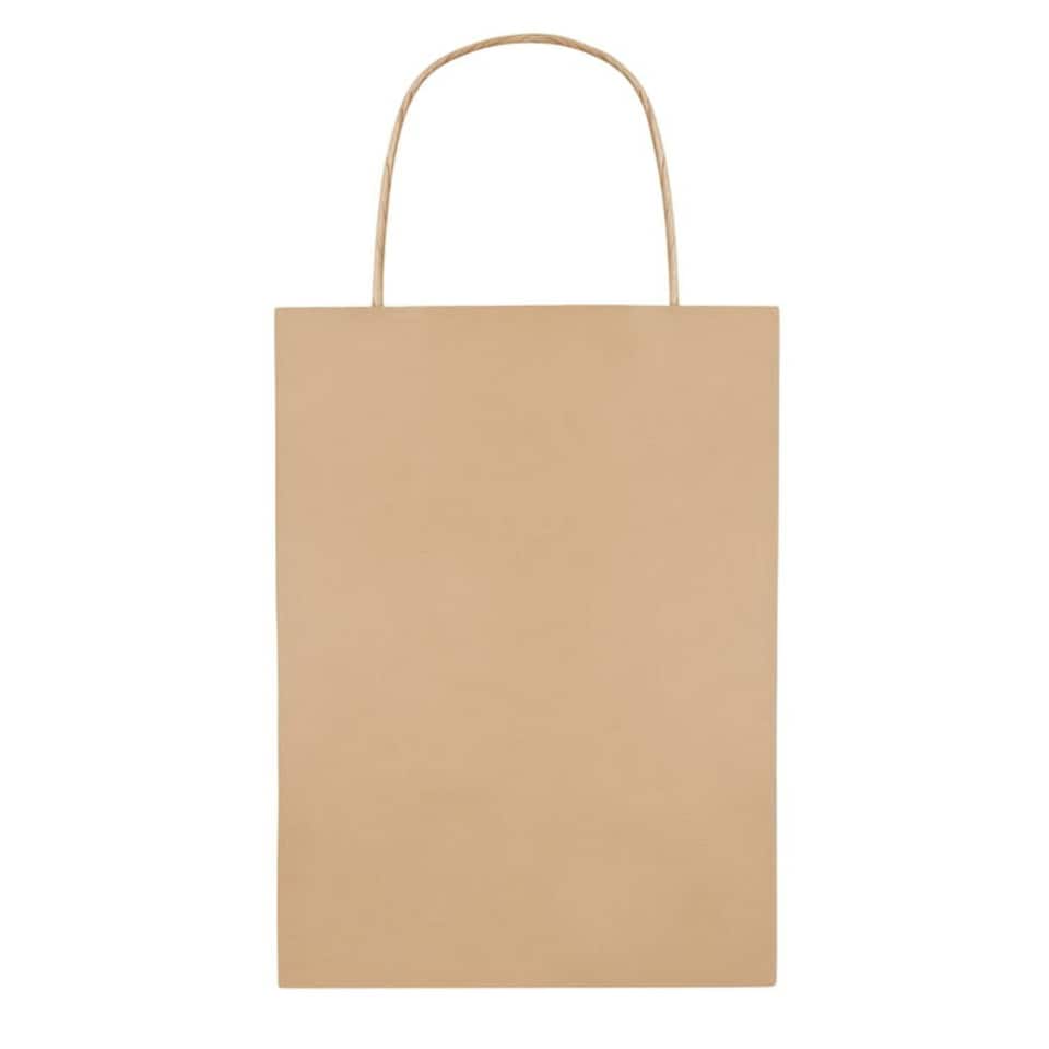 image 1 of MidOcean Paper Gift Bag - Beige - 30cm x 22cm x 11cm Brown