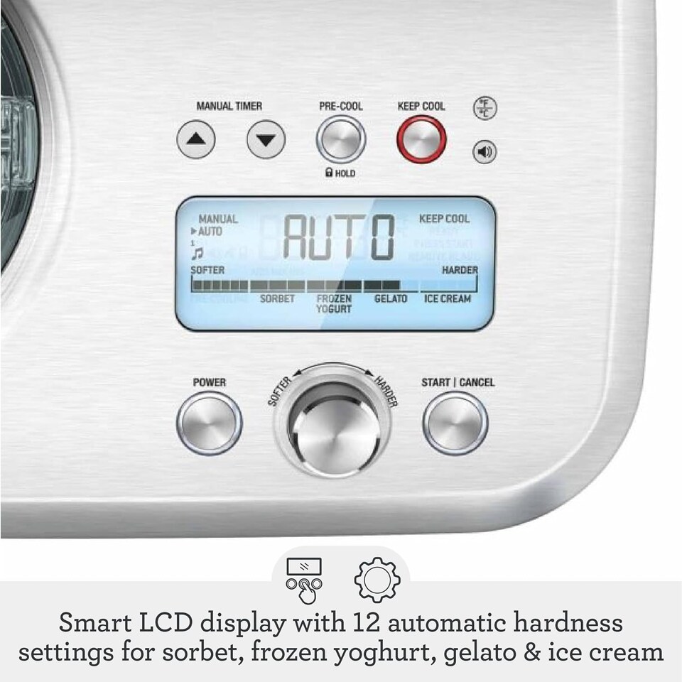 image 1 of Sage Smart Scoop Ice Cream Maker Self Cooling Stainless Steel