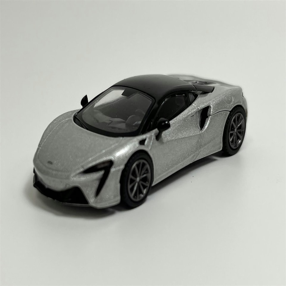 image 1 of McLaren Artura Ice Silver LHD 1:64 Scale Mini GT MGT00582L