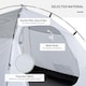 image 8 of Outsunny Compact Camping Tent w/ Vestibule & Mesh Vents for Hiking Green