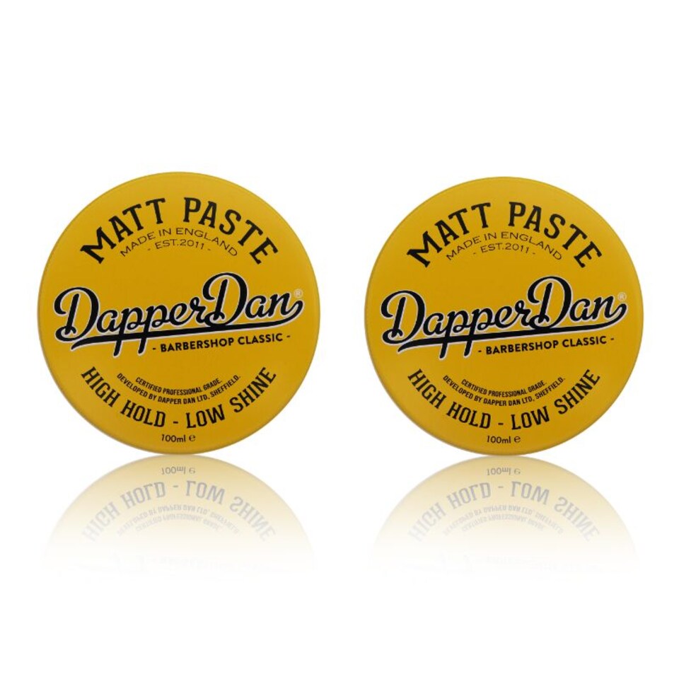 image 1 of Dapper Dan Matt Paste 100ml DUO PACK | Black