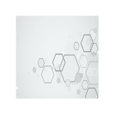 Abstract Hexagon Splash Back | White