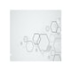 image 1 of Abstract Hexagon Splash Back | White