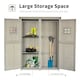 image 4 of Outsunny Garden Shed Outdoor Storage Unit with Asphalt Roof, 3 Shelves