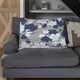 image 2 of Grey, Purple & White Flowers (Blanket)