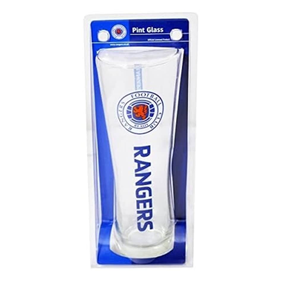 image 1 of Rangers FC Wordmark Slim Tall Glass Clear