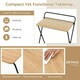 image 9 of COSTWAY 60CM Folding Computer Desk with Tablet Bracket Natural N/A