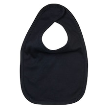 Babybugz Baby Plain Bib - Black - One Size