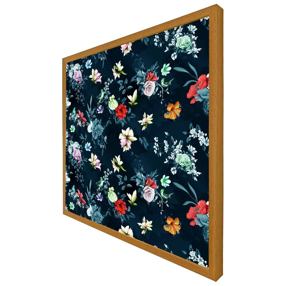 image 1 of Roses & other bright flowers (Picutre Frame) White | S
