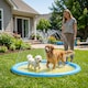 image 2 of PawHut 150 cm Splash Pad Sprinkler for Pets Dog Non-slip Outdoor Yellow