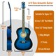 image 9 of 3rd Avenue Full Size Acoustic Guitar Pack Blue