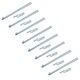 image 1 of HD Long Tailgate Straight Hinge 460mm x 40mm + 12.5mm Bolt on Gudgeon Pin 8pk Silver