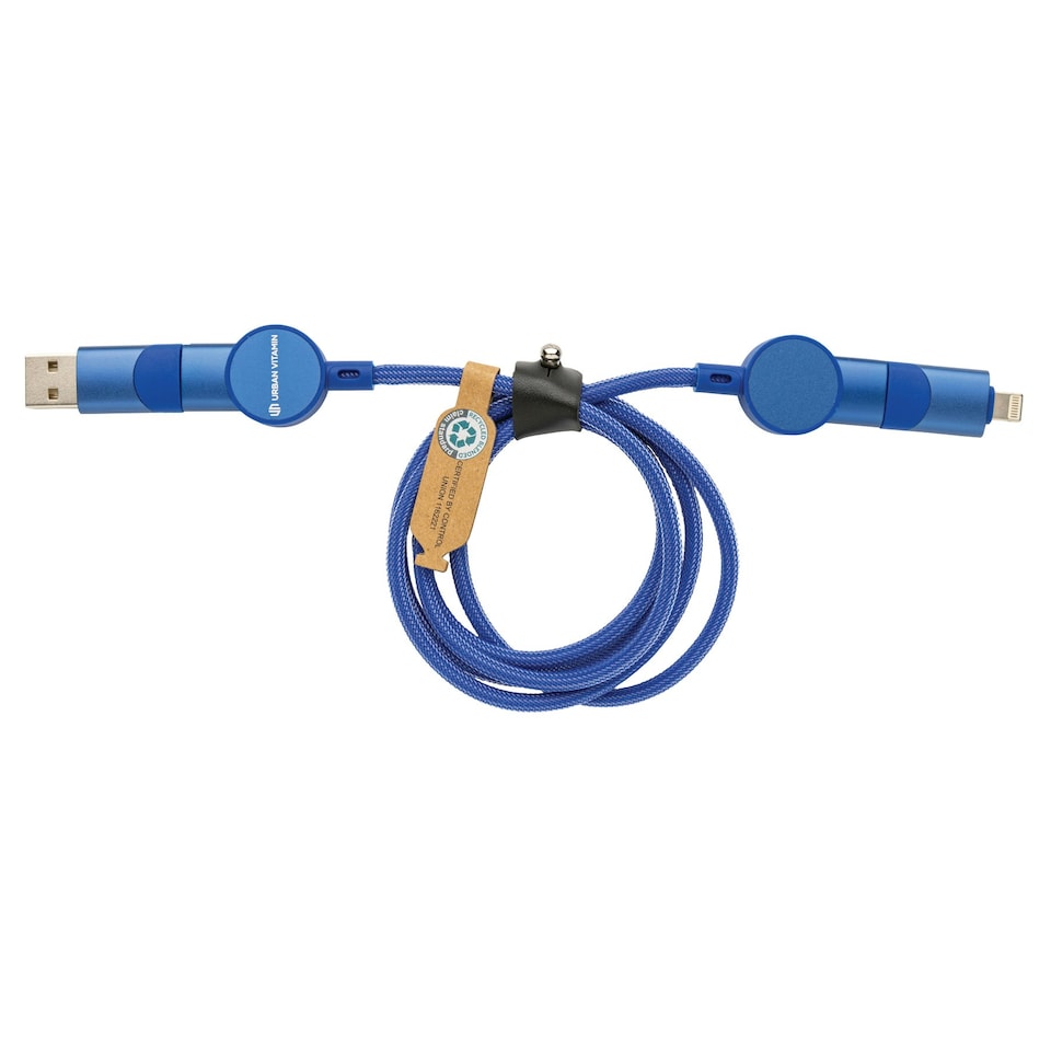 image 1 of Urban Vitamin Oakland 6-In-1 Charging Cable - Blue - One Size