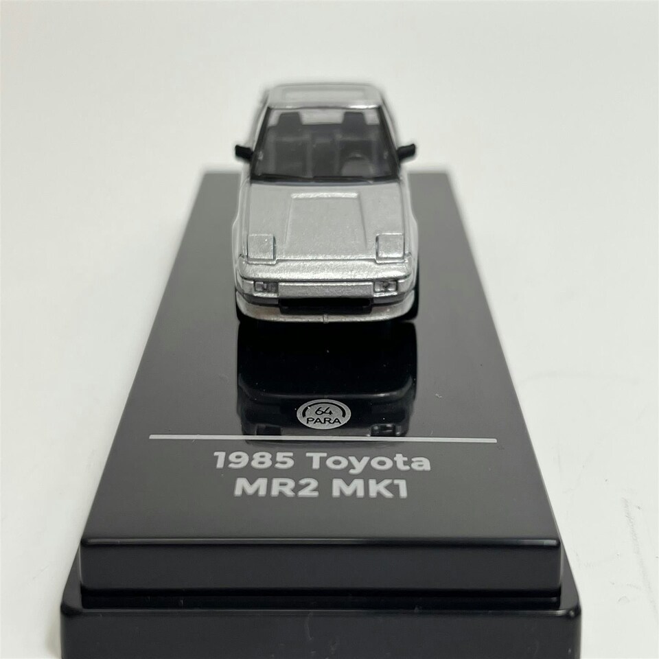 image 1 of 1985 Toyota MR2 MK1 Super Silver Metallic LHD 1:64 Scale Paragon 55363
