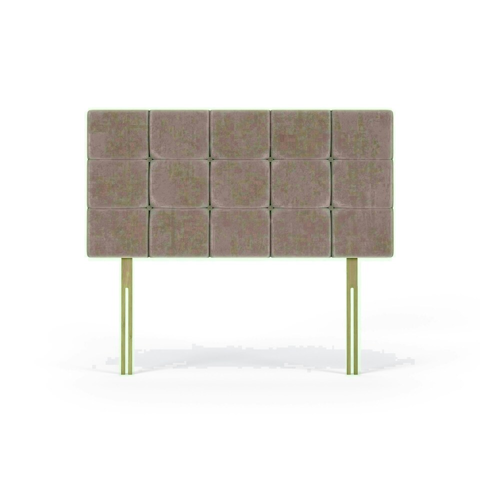 Valencia Mink Naples Velvet Headboard King Size N/A
