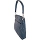 image 3 of Soft Leather Ruched Detail Detachable Strap Cross Body Shoulder Bag Blue | Petrol