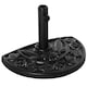 image 1 of Outsunny 9kg Cement Concrete Half Round Parasol Base Umbrella Stand Garden Outdoor Accessories  Adjustable Coupler Suitable Umbrella