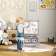 image 2 of AIYAPLAY Kids Easel with Paper Roll, 3 in 1 Art Easel Blackboard, Whiteboard 