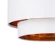 image 3 of Kozy - White and Gold 30cm Pendant Shade | White | Gold | Large | 1