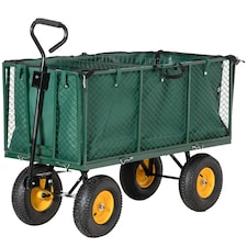 Outsunny Heavy Duty Garden Cart Truck Trolley Wheelbarrow Trailer