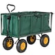 image 1 of Outsunny Heavy Duty Garden Cart Truck Trolley Wheelbarrow Trailer
