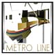 image 2 of Art deco metro line (Picture Frame) White | S