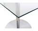 image 4 of Sephora 107cm Small Glass Dining Table | Silver | Silver