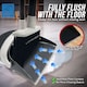 image 5 of Long Handled Dustpan and Brush Set Upright Sweeping Broom with Built-In Bristle Cleaner