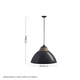 image 2 of Interiors by Premier White Glass and Iron Pendant Light