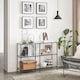 image 4 of 3-Tier Glass Console Table with Steel Frame, Hallway and Living Room Storage Table, Black