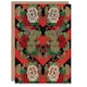 image 1 of G A Audsley Art Card Japanese Red Fan Floral Pattern