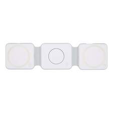 Floso Armus Plastic 3 in 1 Wireless Charging Pad | White | White | 1