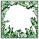 image 1 of Green botanical leaves (Picture Frame) Grey | L