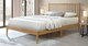 image 2 of 4ft Small Double Oak Finish Wood bed Wooden Frame Bedstead. Solid Wood, Spindle Style | Clear | Small Double