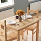 image 3 of Vida Designs Corona 2 Seater Dining Set 3 Piece Table & Chairs, Solid Pine Wood
