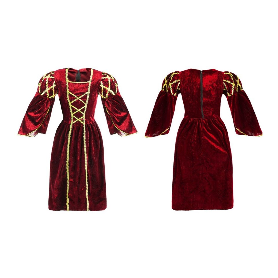 image 1 of Evil Mother Costume - 3 Pcs - Dress, Cape & Wig | Multi | M