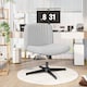 image 7 of Rattantree Ergonomic Cross Legged Office Chair Armless Velvet Desk Chair