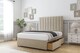 image 3 of Sloomy Kansas Almond Coniston Divan Bed With Mattress No Drawers With 26" Strutted Headboard 5' King | Cream | Almond | King | 1