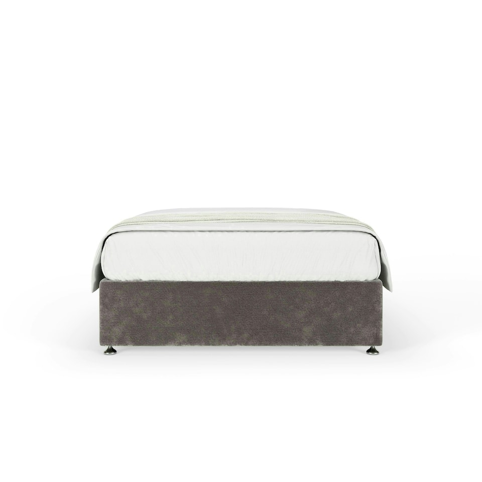 image 1 of Neptune Spring Silver Chenille Divan Set Small Double