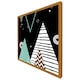 image 4 of Triangles, circles & zig zag patterns (Picutre Frame) Grey | L